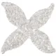 Swarovski Crystal Rock Quatro 44.5mm Silvershade Crystal Swarovski Crystal Rock Quatro 44.5mm Silvershade Crystal