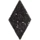Swarovski Crystal Rock Diamonds 25x31.7mm Jet