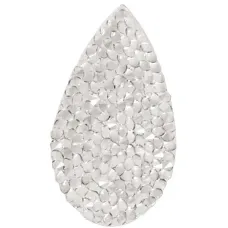 Swarovski Crystal Rock Drop 50x25mm Silvershade Crystal