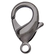 10mm Hematite Lobster Clasps, Pack of 10 10mm Hematite Lobster Clasps, Pack of 10