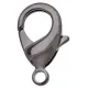 26mm Hematite Lobster Clasps, Pack of 2