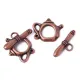 15 x 19mm Kettle Toggle Clasps, Antique Copper, Pack of 2 clasps 15 x 19mm Kettle Toggle Clasps, Antique Copper, Pack of 2 clasps