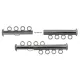 4 Strand Multi Slide Clasp Gunmetal Colour
