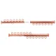 7 Strand Multi Slide Clasp Copper Colour