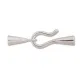 Medium Hook & Eye Clasp, I.D 3.2mm, Pack of 2 sets.