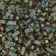 Patina Opaque Metallic Matte Half Tila Beads, colour 2008, 5.2gm approx. Patina Opaque Metallic Matte Half Tila Beads, colour 2008, 5.2gm approx.