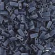 Gunmetal Opaque Matte Half Tila Beads, colour 2001, 5.2gm approx. Gunmetal Opaque Matte Half Tila Beads, colour 2001, 5.2gm approx.