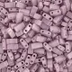Mauve Opaque AB Half Tila Beads, colour 0599, 5.2gm approx.