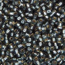 Grey Silver Lined, Miyuki 11/0 Seed Beads, Colour 0021, 250 Grams Grey Silver Lined, Miyuki 11/0 Seed Beads, Colour 0021, 250 Grams