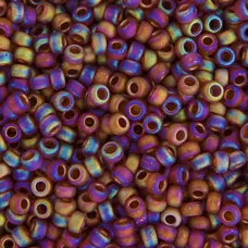 Dark Topaz Transparent Matte, Miyuki 11/0 Seed Beads, Colour 0134FR, 250 Grams Dark Topaz Transparent Matte, Miyuki 11/0 Seed Beads, Colour 0134FR, 250 Grams