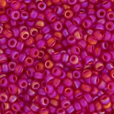 Ruby Transparent AB Matte, Miyuki 11/0 Seed Beads, Colour 0141FR, 250 Grams Ruby Transparent AB Matte, Miyuki 11/0 Seed Beads, Colour 0141FR, 250 Grams