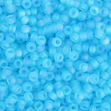 Aqua Transparent AB Matte, Miyuki 11/0 Seed Beads, Colour 0148FR, 250 Grams Aqua Transparent AB Matte, Miyuki 11/0 Seed Beads, Colour 0148FR, 250 Grams