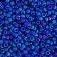 Cobalt Transparent AB Matte, Miyuki 11/0 Seed Beads, Colour 0151FR, 250 Grams Cobalt Transparent AB Matte, Miyuki 11/0 Seed Beads, Colour 0151FR, 250 Grams
