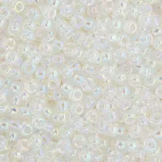Bulk Bag Crystal AB Miyuki 11/0 Seed Beads, 250g, Colour 0250 Bulk Bag Crystal AB Miyuki 11/0 Seed Beads, 250g, Colour 0250