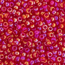 Light Siam Transparent AB Miyuki 11/0 Seed Beads, 250g, Colour 0254 Light Siam Transparent AB Miyuki 11/0 Seed Beads, 250g, Colour 0254