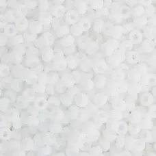 Chalk White Opaque Miyuki 11/0 Seed Beads, 250g, Colour 0402 Chalk White Opaque Miyuki 11/0 Seed Beads, 250g, Colour 0402