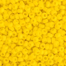 Bulk Bag Yellow Opaque Miyuki 11/0 Seed Beads, 250g, Colour 0404 Bulk Bag Yellow Opaque Miyuki 11/0 Seed Beads, 250g, Colour 0404