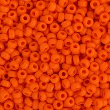 Bulk Bag Orange Opaque Miyuki 11/0 Seed Beads, 250g, Colour 0406 Bulk Bag Orange Opaque Miyuki 11/0 Seed Beads, 250g, Colour 0406