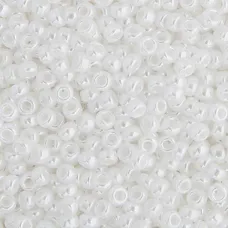 White Pearl Opaque Luster Miyuki 11/0 Seed Beads, 250g, Colour 0420 White Pearl Opaque Luster Miyuki 11/0 Seed Beads, 250g, Colour 0420