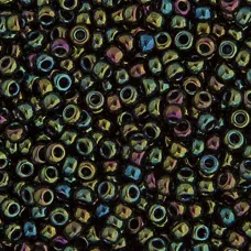 Green Opaque Iris Miyuki 11/0 Seed Beads, 250g, Colour 0453 Green Opaque Iris Miyuki 11/0 Seed Beads, 250g, Colour 0453