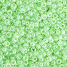 Bulk Bag Light Crystal Green Miyuki 11/0 Seed Beads, 250g, Colour 0520 Bulk Bag Light Crystal Green Miyuki 11/0 Seed Beads, 250g, Colour 0520