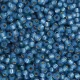 Denim Blue Silver Lined Dyed Alabaster Miyuki 11/0 Seed Beads, 250g, Colour 0648