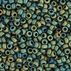 Bulk Bag Green AB Matte Metallic Miyuki 11/0 Seed Beads, 250g, Colour 2008 Bulk Bag Green AB Matte Metallic Miyuki 11/0 Seed Beads, 250g, Colour 2008