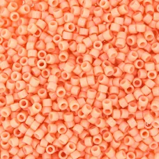 DB2111 Duracoat Opaque Dyed Peach, Size 11/0 Miyuki Delica Beads, 50gm bag DB2111 Duracoat Opaque Dyed Peach, Size 11/0 Miyuki Delica Beads, 50gm bag