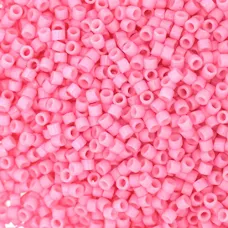 DB2116 Duracoat Opaque Dyed Pink Ceylon, Size 11/0 Miyuki Delica Beads, 50gm bag DB2116 Duracoat Opaque Dyed Pink Ceylon, Size 11/0 Miyuki Delica Beads, 50gm bag