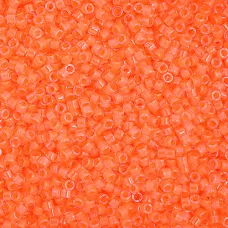 DB2033 Size 11-0 Miyuki Delica Beads, Approx 50g, Code DB00-2033, Light Orange L...