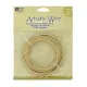 10 Gauge (2.6 mm), Non tarnish brass plated Copper Wire, 25 ft (7.6m)
