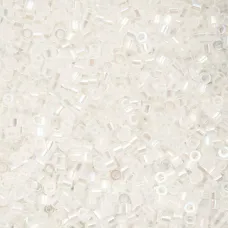 White Opal AB Cylin Beads, 25gm bulk bag White Opal AB Cylin Beads, 25gm bulk bag