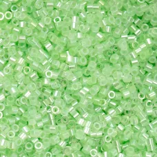 Light Crystal Green Ceylon Cylin Beads, 25gm bulk bag Light Crystal Green Ceylon Cylin Beads, 25gm bulk bag