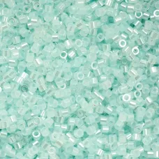 Light Crystal Aqua Ceylon Cylin Beads, 25gm bulk bag Light Crystal Aqua Ceylon Cylin Beads, 25gm bulk bag