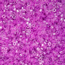 Crystal Fuchsia Lined Ceylon Cylin Beads, 25gm bulk bag Crystal Fuchsia Lined Ceylon Cylin Beads, 25gm bulk bag