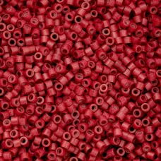 Opaque Red Matte Cylin Beads, 25gm bulk bag Opaque Red Matte Cylin Beads, 25gm bulk bag