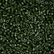 Opaque Forest Green Cylin Beads, 25gm bulk bag Opaque Forest Green Cylin Beads, 25gm bulk bag