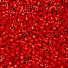 Opaque Red Cylin Beads, 25gm bulk bag Opaque Red Cylin Beads, 25gm bulk bag
