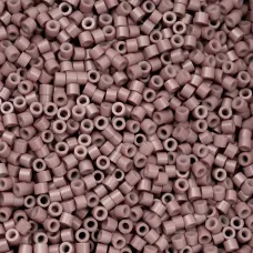 Opaque Mauve Cylin Beads, 25gm bulk bag Opaque Mauve Cylin Beads, 25gm bulk bag