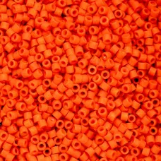 Opaque Orange Matte Cylin Beads, 25gm bulk bag Opaque Orange Matte Cylin Beads, 25gm bulk bag