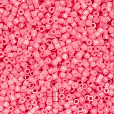 Opaque Pink Carnation Cylin Beads, 25gm bulk bag Opaque Pink Carnation Cylin Beads, 25gm bulk bag