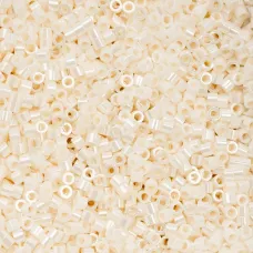 Opaque White Bisque Ceylon Cylin Beads, 25gm bulk bag Opaque White Bisque Ceylon Cylin Beads, 25gm bulk bag