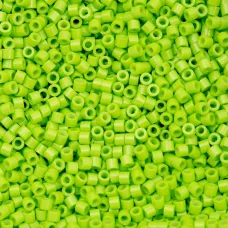 Opaque Green Neon Color Cylin Beads, 25gm bulk bag Opaque Green Neon Color Cylin Beads, 25gm bulk bag