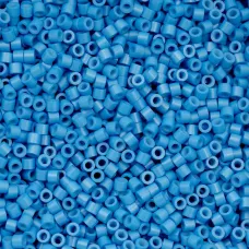 Opaque Blue Cerulean Cylin Beads, 25gm bulk bag Opaque Blue Cerulean Cylin Beads, 25gm bulk bag