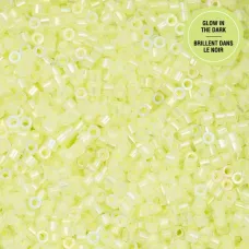Glow in Dark AB - Yellow Neon Cylin Beads, 25gm bulk bag Glow in Dark AB - Yellow Neon Cylin Beads, 25gm bulk bag