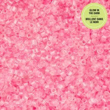 Glow in Dark - Rose Cylin Beads, 25gm bulk bag