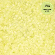 Glow in Dark - Yellow Cylin Beads, 25gm bulk bag Glow in Dark - Yellow Cylin Beads, 25gm bulk bag