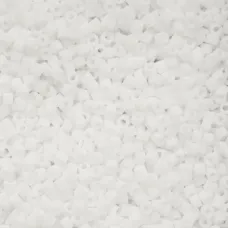 Matte Macaron - White Cylin Beads, 25gm bulk bag Matte Macaron - White Cylin Beads, 25gm bulk bag