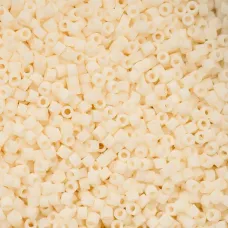 Matte Macaron - Warm Cream Cylin Beads, 25gm bulk bag Matte Macaron - Warm Cream Cylin Beads, 25gm bulk bag