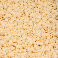 Matte Macaron - Blush Ivory Cylin Beads, 25gm bulk bag Matte Macaron - Blush Ivory Cylin Beads, 25gm bulk bag